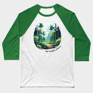 Cute exploring nature illustration Baseball T-Shirt